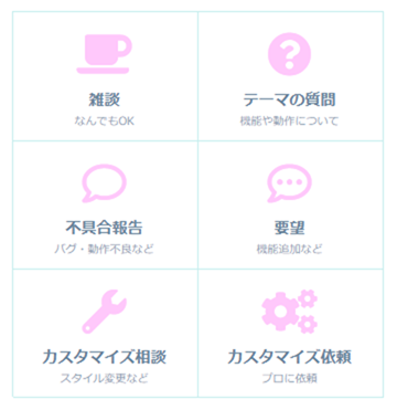 アリススキンのボックスメニュー